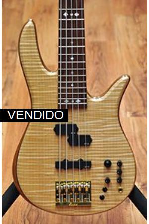 Fodera Monarch Deluxe 5 PJ Flame Maple